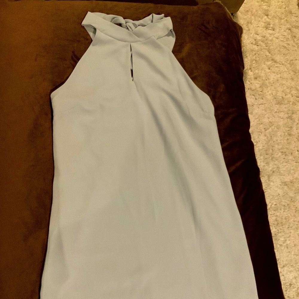 Naked Zebra Grey L Dress Sleeveless Party Classic Scandi Girl Timeless Office
